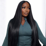 Straight Natural 15A Grade HD Lace Frontal 13x4 Wig 180 Density