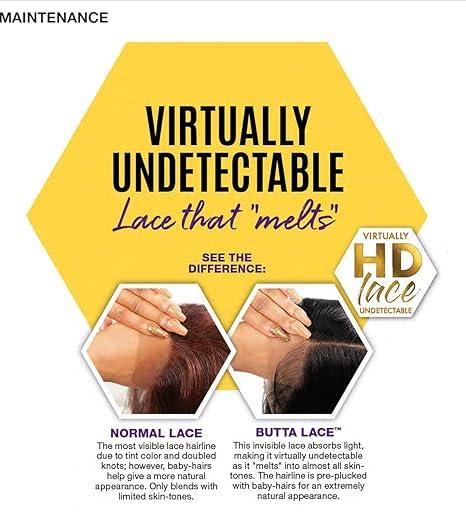 Virtually undetectable HD lace wig with baby hairs for natural blend