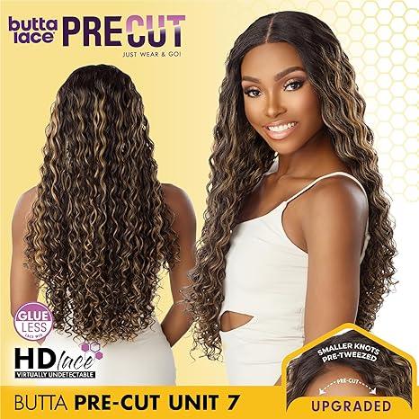 Butta Lace Pre-Cut Human Hair Wig with Natural Curls, Glueless HD Lace, Smaller Knots for Realistic Look
