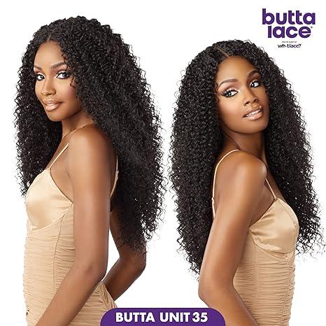 Butta Lace human hair wig with deep curls, natural styling for versatile looks
