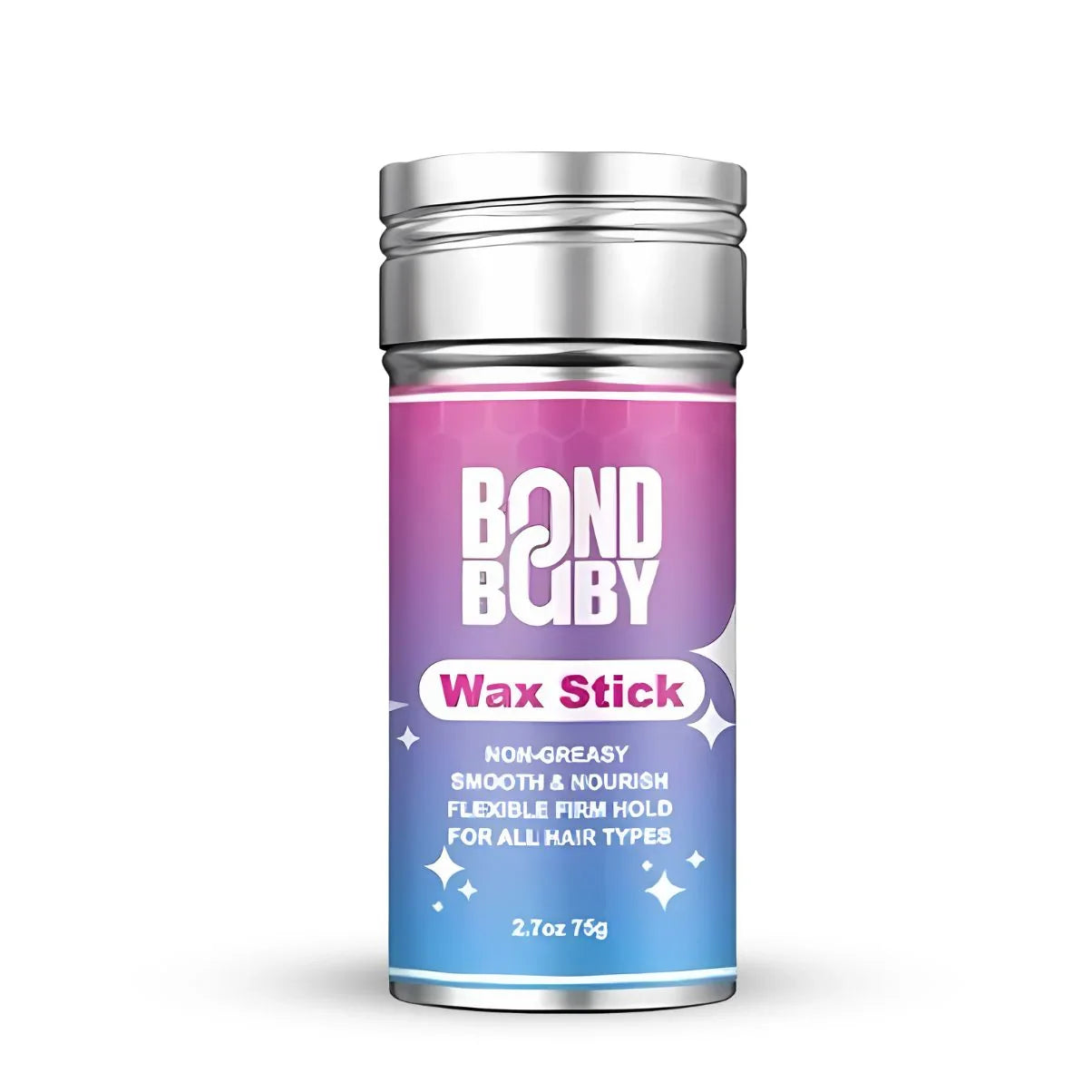 Bond Baby Wax Stick for all hair types, non-greasy hold, smooth & nourish, 2.7oz