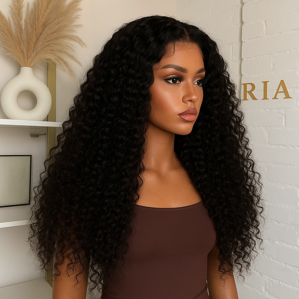 Veradolls 13x4 HD Lace Wig – Burmese Curly Texture, Invisible Knots, 180% Fullness