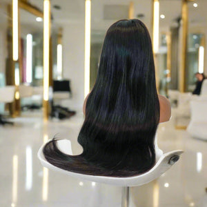 Vera Dolls 180% Density | 13x4 Straight Frontal HD Lace Wig                                            Glueless Free Part Long Wig 100% Human Hair