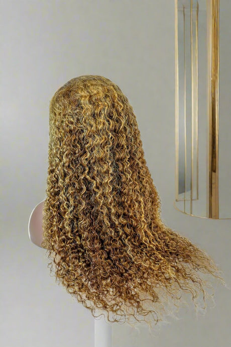 Bohemian 15A Transparent 13x4 Full Frontal 180 Density Natural Highlight