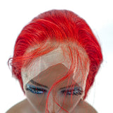 15A Fire Red Straight 13x4 HD Super Natural Hairline Lace Wig | 100% Human Hair 180% Density