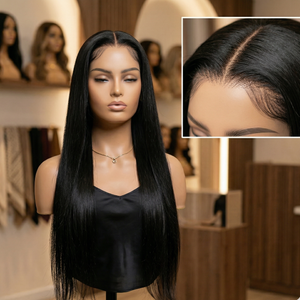 Straight Natural 15A Grade HD Lace Frontal 13x4 Wig 180 Density