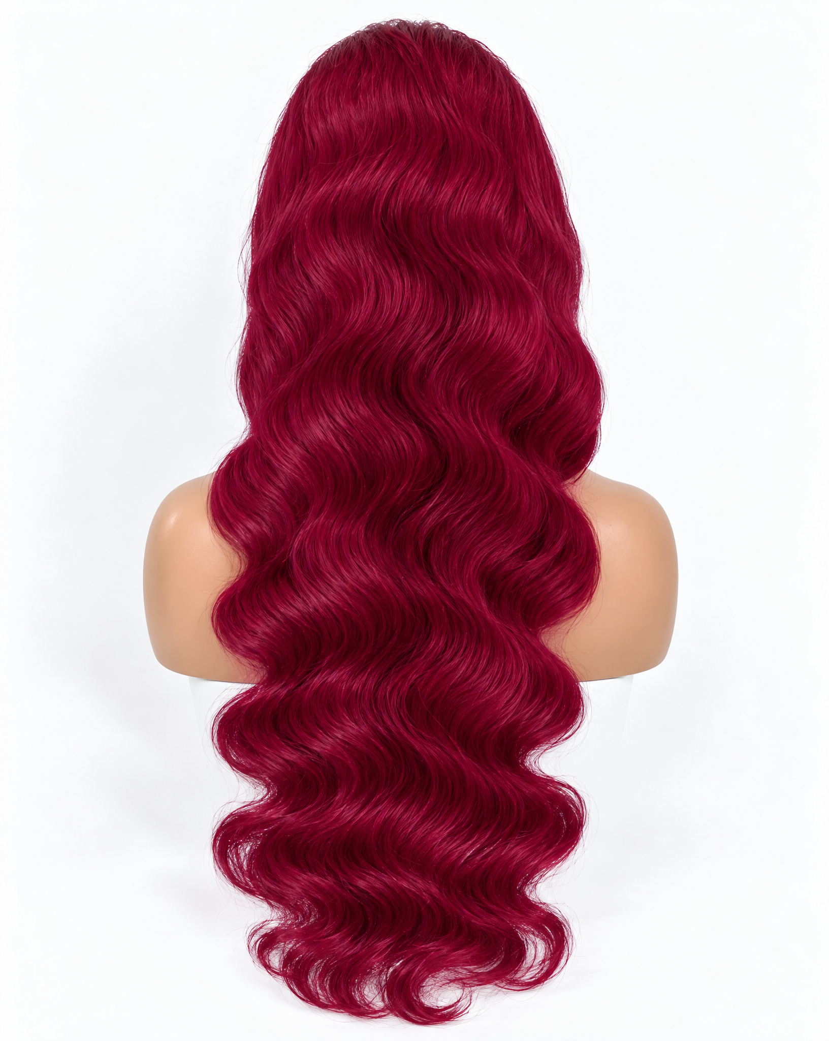 Body Wave 15A Transparent 13x4 Full Frontal 180 Density Burgundy
