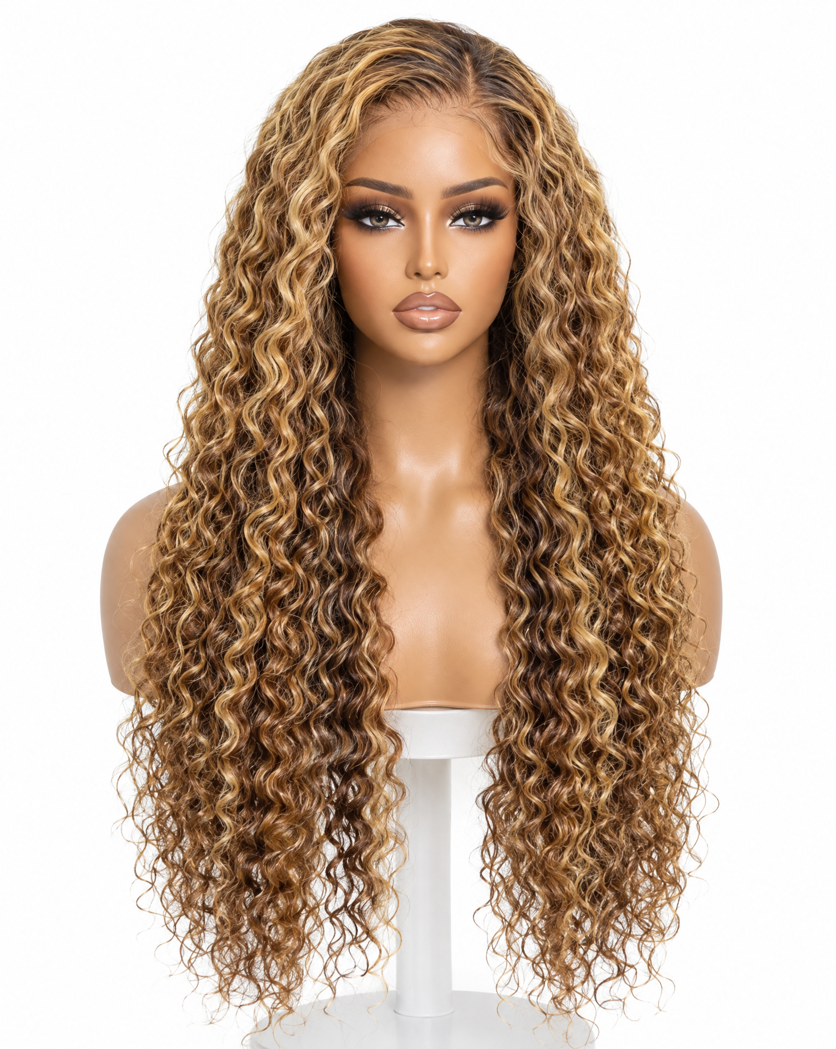 Bohemian 15A Transparent 13x4 Full Frontal 180 Density Natural Highlight