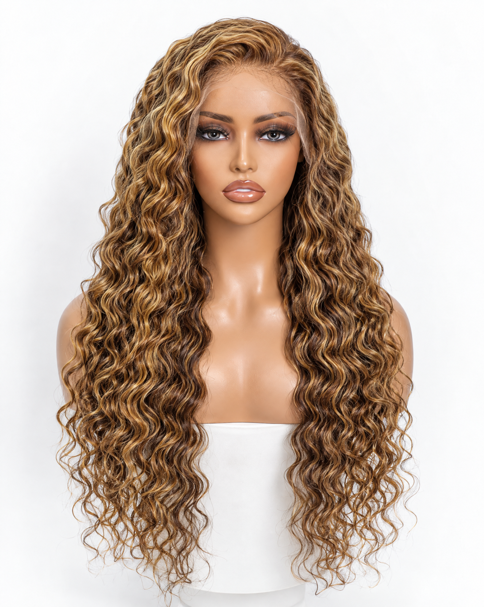Water Wave 15A Transparent 13x4 Full Frontal 180 Density Highlight