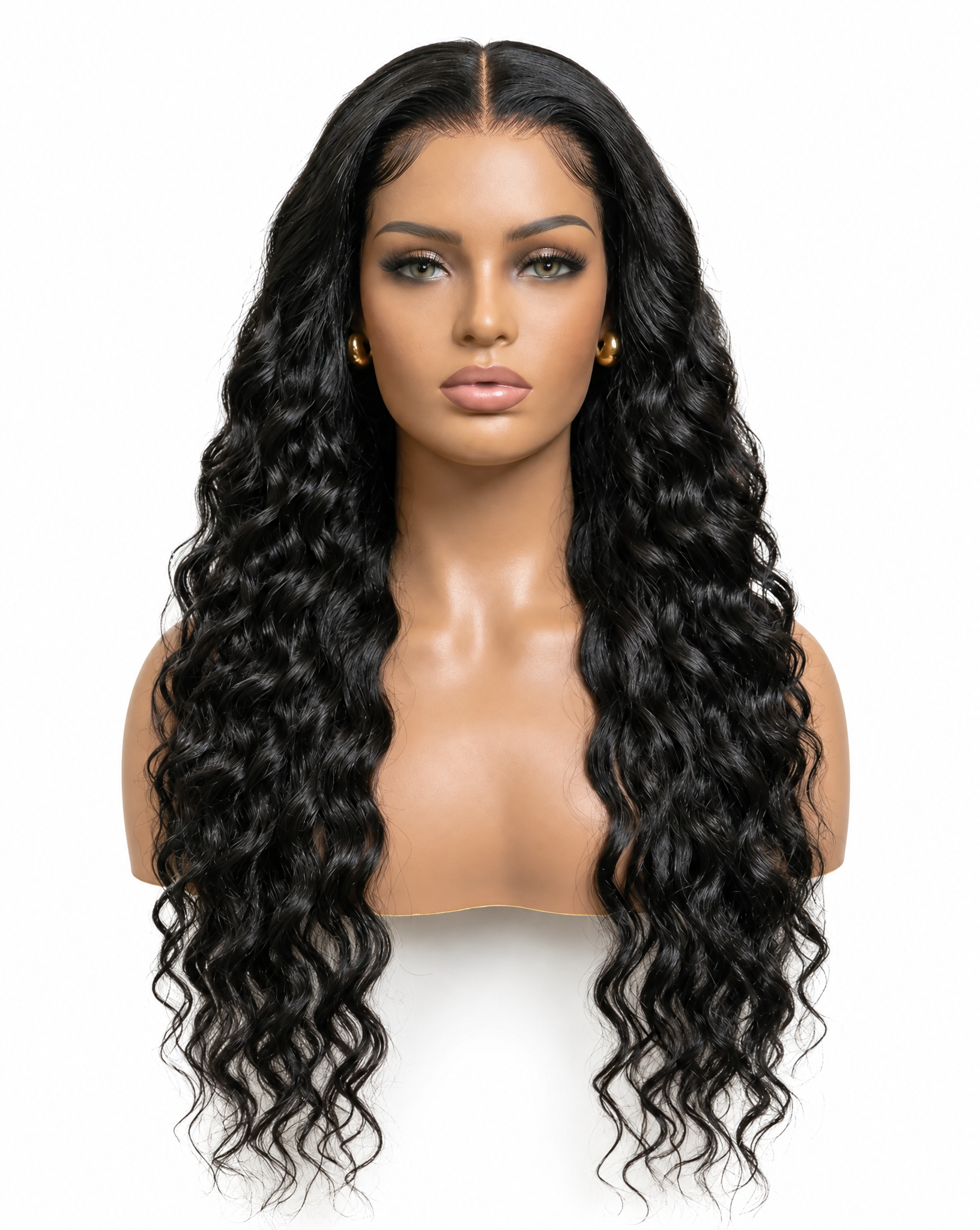 Deep Wave Natural 15A Grade HD Lace Frontal 13x4 Wig 180 Density