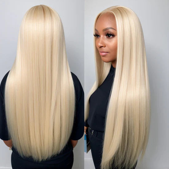 Vera Dolls 180% Density | Blonde 613 13x4 Straight  Frontal HD Lace Wig                                            Glueless Free Part Long Wig 100% Human Hair - Premium  from Vera Dolls - Just $139.99! Shop now at VeraDolls