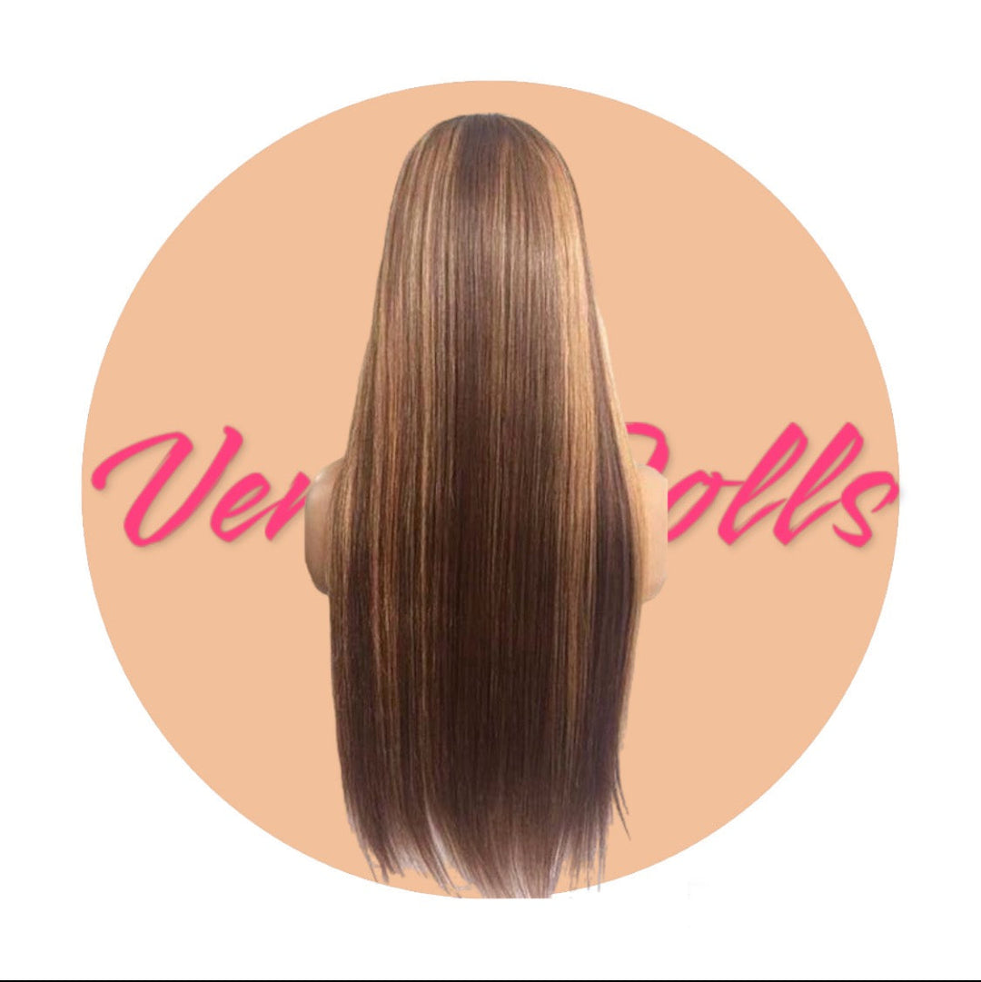 Premium Soft Straight Highlight 13x4 Invisible HD Lace Wig - Premium  from Vera Dolls - Just $149.99! Shop now at VeraDolls