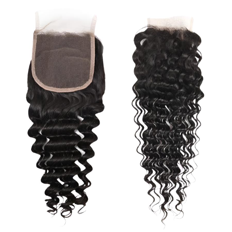Vera Dolls 180% Density | 4x4 Deep Wave Closure HD Lace                                            Undetectable | Long Closure  100% Human Hair - Premium 4x4 Closure from VeraDolls - Just $39.99! Shop now at VeraDolls