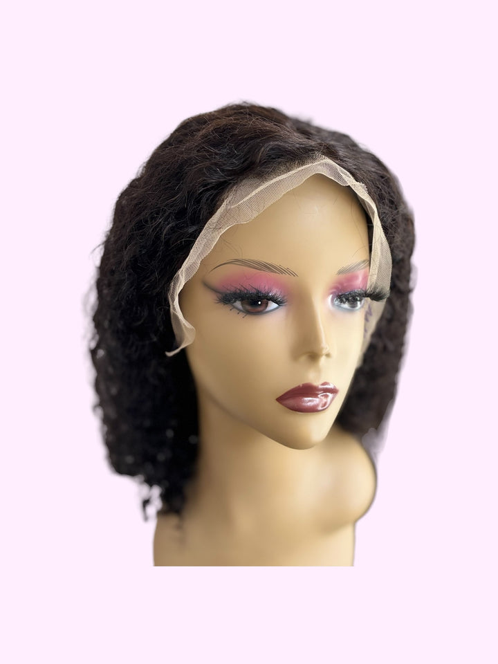 Vera Dolls 180% Density | 13x4 Bobs Deep Curly Frontal HD Lace Wig                                            Glueless Free Part Long Wig 100% Human Hair - Premium  from Vera Dolls - Just $109.99! Shop now at VeraDolls