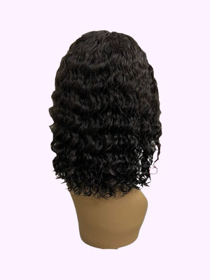 Vera Dolls 180% Density | 13x4 Bob Deep Wave Frontal HD Lace Wig                                            Glueless Free Part Long Wig 100% Human Hair