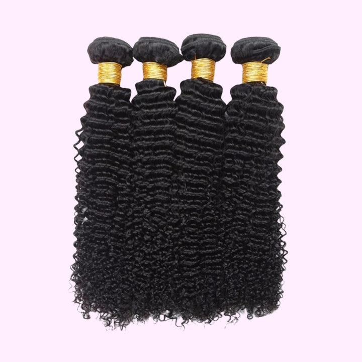 Deep Wave Bundle Set: Natural Human Hair - Premium  from Vera Dolls - Just $95! Shop now at VeraDolls