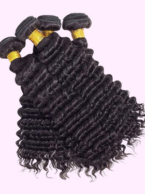 Deep Wave 12A Bundles Set: 100% Natural Human Virgin Hair