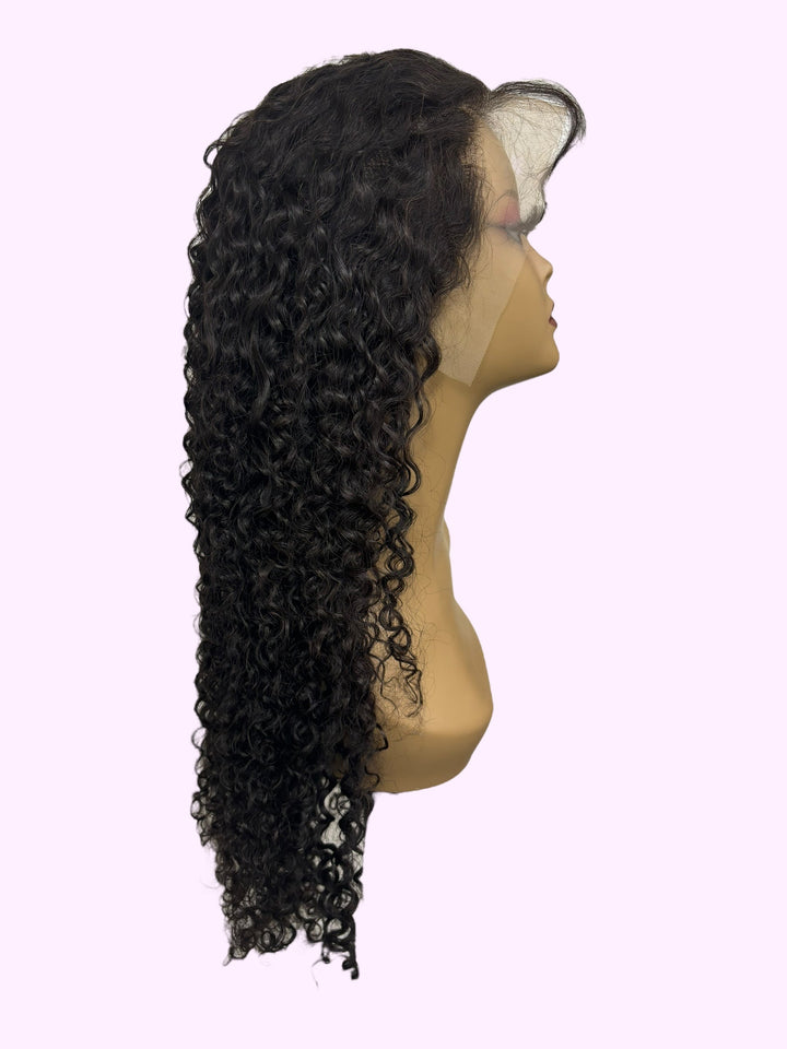 Vera Dolls 180% Density | 13x6 Deep Curly Frontal HD Lace Wig                                            Glueless Free Part Long Wig 100% Human Hair - Premium  from Vera Dolls - Just $149.99! Shop now at VeraDolls