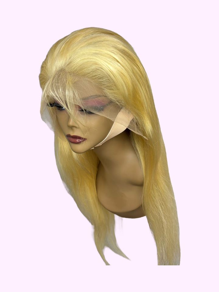 Vera Dolls 180% Density | Blonde 613 13x4 Straight  Frontal HD Lace Wig                                            Glueless Free Part Long Wig 100% Human Hair - Premium  from Vera Dolls - Just $139.99! Shop now at VeraDolls