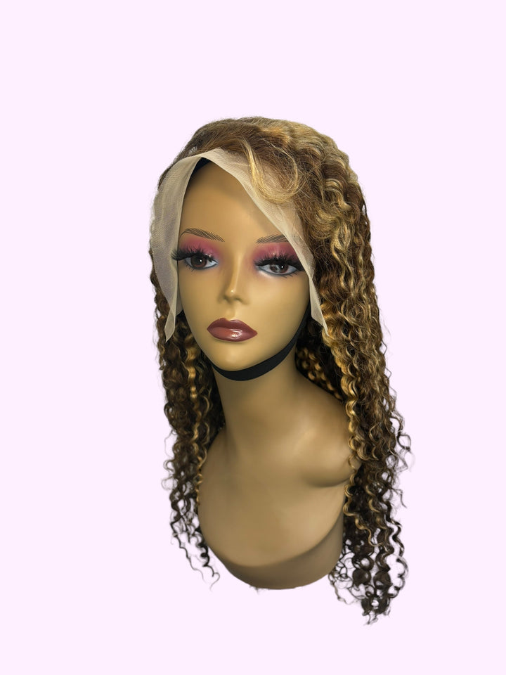 180% Density |  13x4 Highlight  Water Wave Frontal HD Lace Wig                                            Glueless Free Part Long Wig 100% Human Hair - Premium  from Vera Dolls - Just $149.99! Shop now at VeraDolls