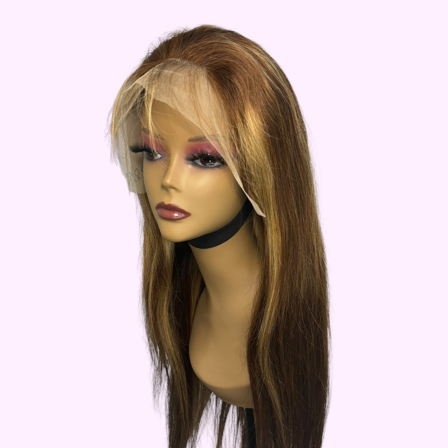 Vera Dolls 180% Density | 13x4 Highlight Straight Frontal HD Lace Wig                                            Glueless Free Part Long Wig 100% Human Hair - Premium  from Vera Dolls - Just $149.99! Shop now at VeraDolls