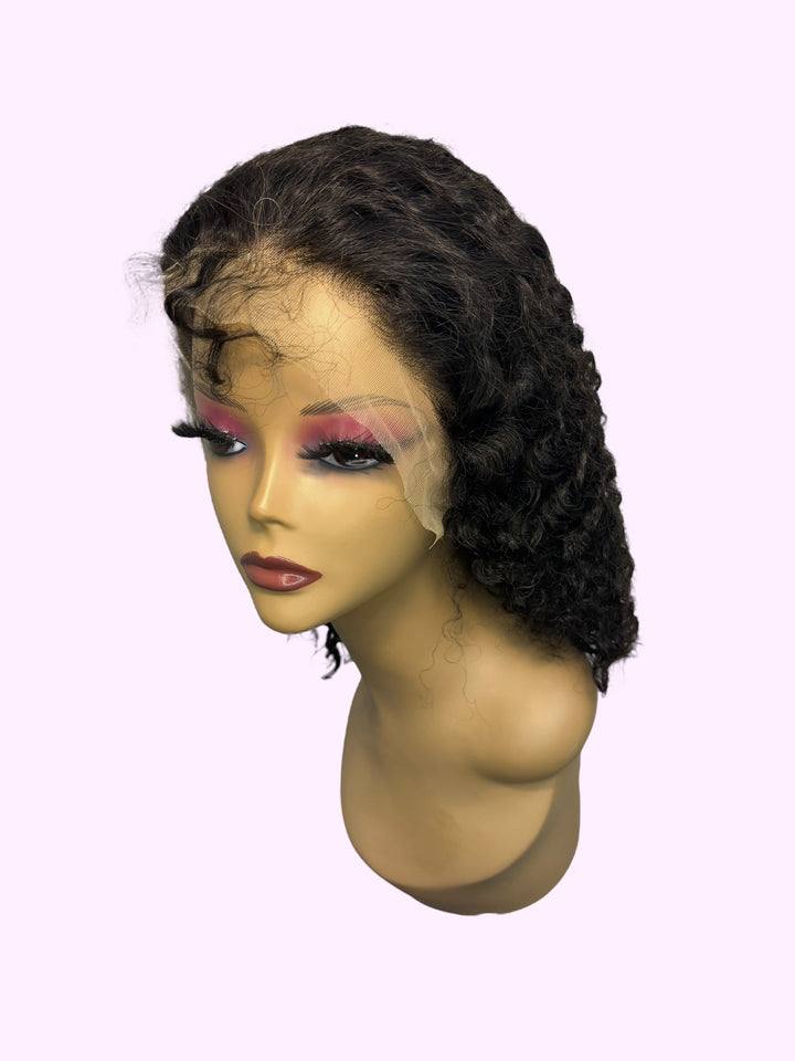 Vera Dolls 180% Density | 13x4 Bob Water Wave Frontal HD Lace Wig                                            Glueless Free Part Long Wig 100% Human Hair - Premium  from Vera Dolls - Just $109! Shop now at VeraDolls