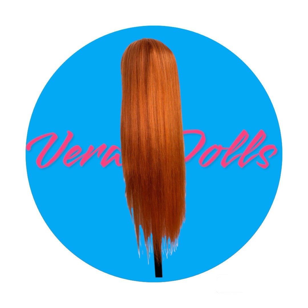13x4 Burnt Orange Straight Wig (Star Dust Collection) - Premium  from Vera Dolls - Just $210! Shop now at VeraDolls