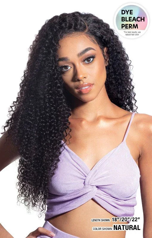 Natural curly human hair wig, 18/20/22 inch lengths, dye bleach perm safe for styling