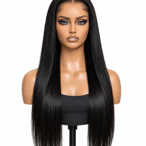 Straight Natural 15A Grade HD Lace Frontal 13x4 Wig 180 Density