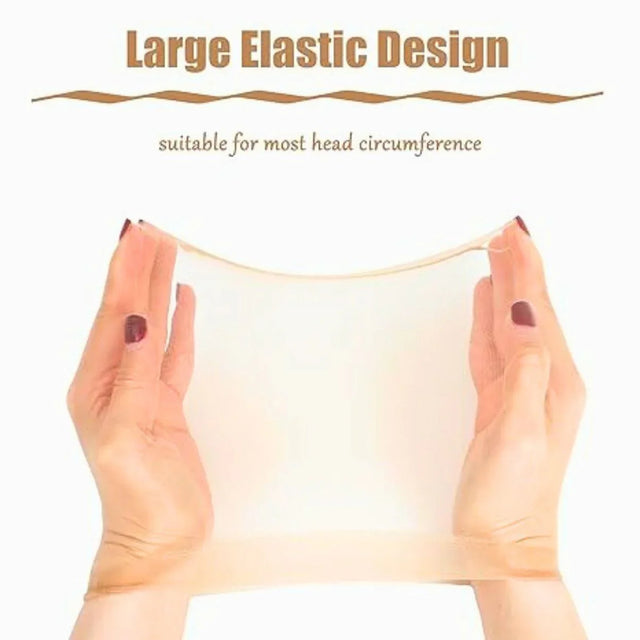 Large elastic wig cap suitable for most head sizes, stretchable design for comfort