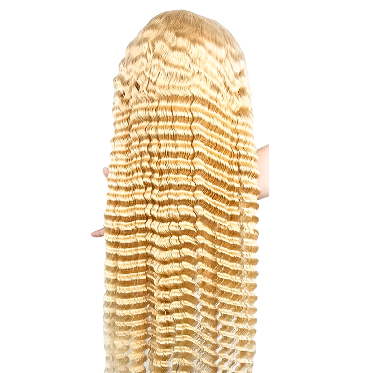 Vera Dolls 180% Density | Blonde 613 13x4 Deep Wave Frontal HD Lace Wig                                            Glueless Free Part Long Wig 100% Human Hair