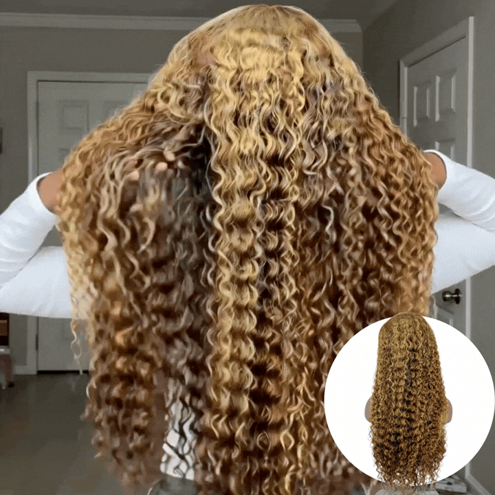 Bohemian 15A Transparent 13x4 Full Frontal 180 Density Natural Highlight