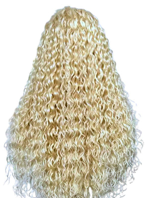 Vera Dolls 180% Density | Blonde 613 13x4 Deep Wave Frontal HD Lace Wig                                            Glueless Free Part Long Wig 100% Human Hair