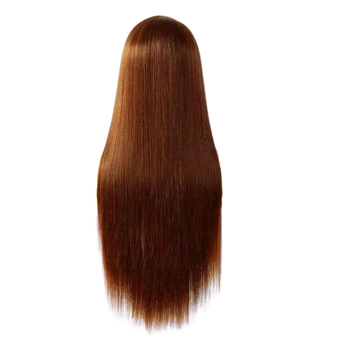 Long brown hair wig, showcasing Vera Dolls 100% Human Hair 13x4 Chocolate Straight Glueless HD Lace Front.