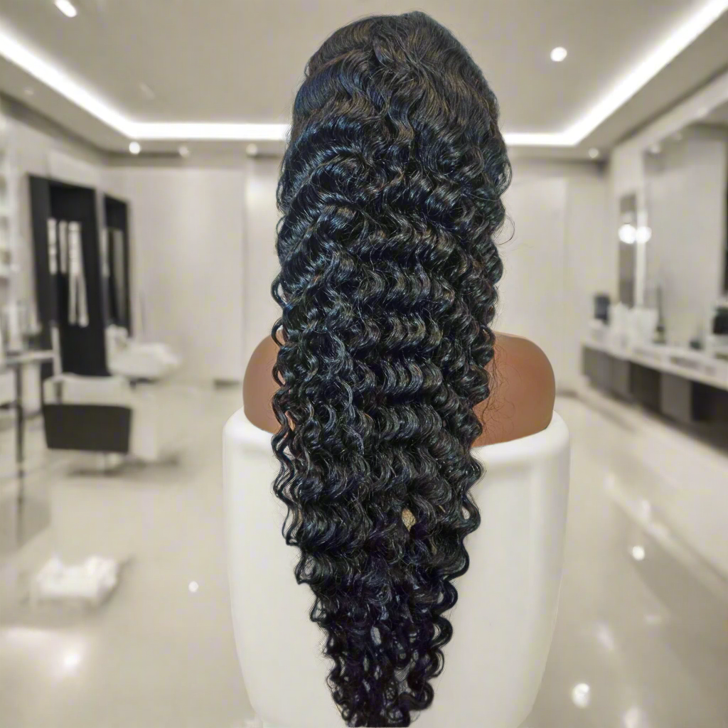 15A Grade Glueless Deep Wave 5x5 Invisible HD Lace 15A Grade Long Wig | 100% Human Hair 180% Density