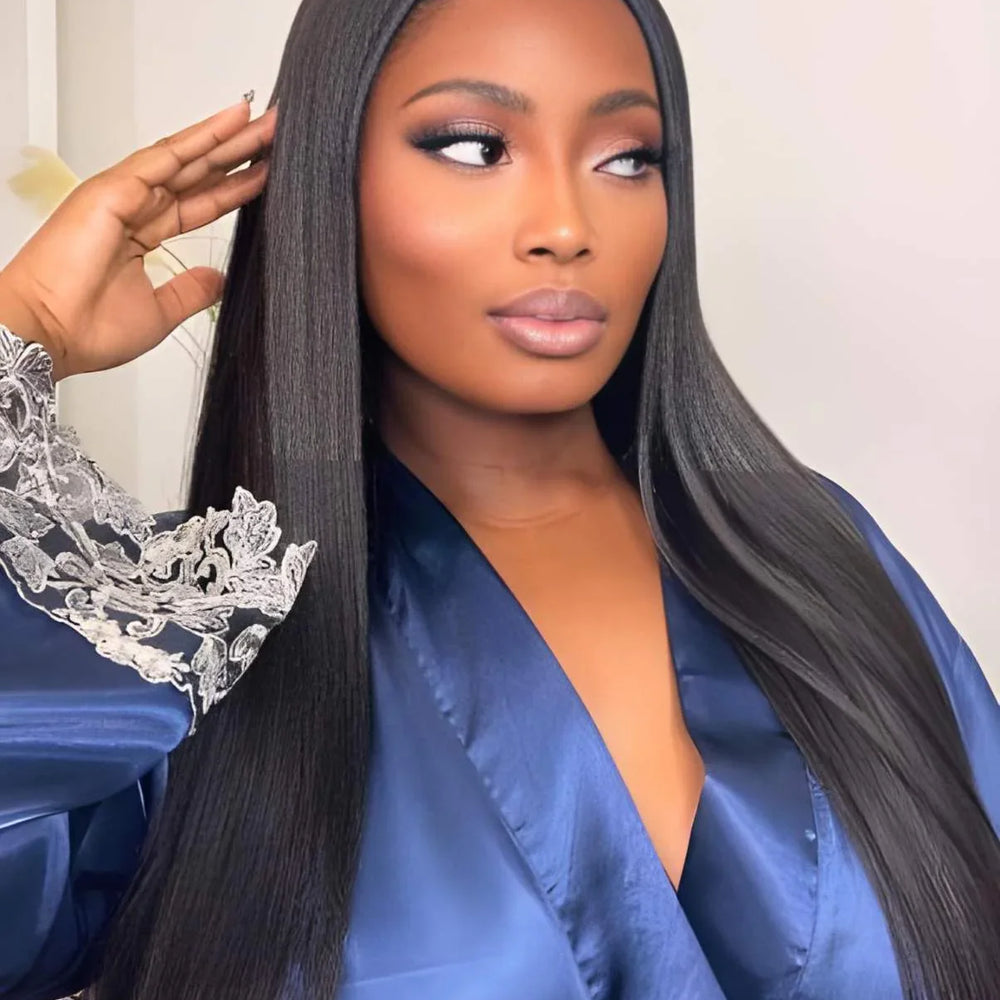 Straight 15A Glueless 5x5 180 Density Natural