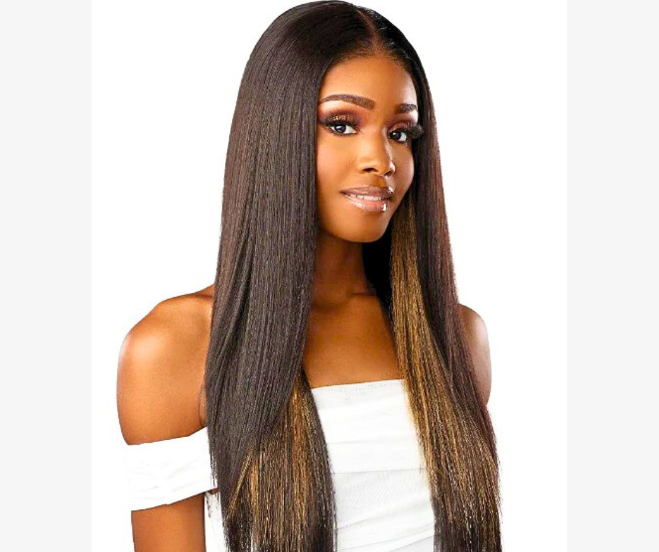 Bare Lace Sensationnel Natural Black Glueless Lace Wig 13x6 Unit 1