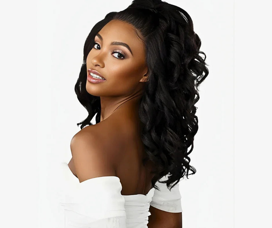 Bare Lace Sensationnel Natural Black Glueless Lace Wig 13x6 Unit 12