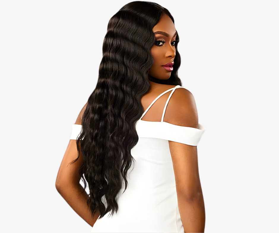 Butta Lace Sensationnel Natural Black HD Lace Loose Crimp 28"