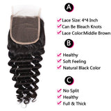 Vera Dolls 180% Density | 4x4 Deep Wave Closure HD Lace                                            Undetectable | Long Closure  100% Human Hair - Premium 4x4 Closure from VeraDolls - Just $39.99! Shop now at VeraDolls