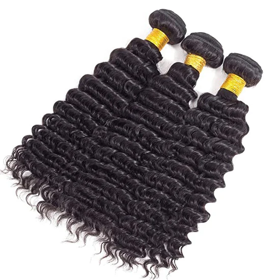 Deep Wave 15A Bundles Set: 100% Natural Human Virgin Hair