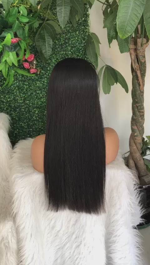 12A StarDust Collection Soft Straight 13x4 Frontal Natural Hairline Lace Wig | 100% Human Hair 180% Density