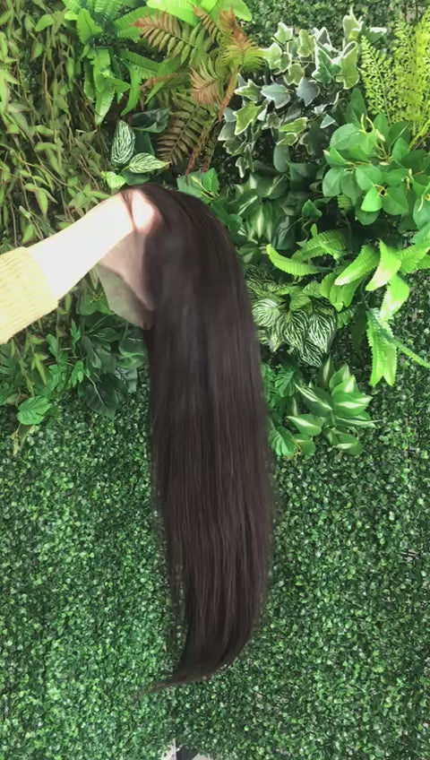 12A StarDust Collection Soft Straight 13x4 Frontal Natural Hairline Lace Wig | 100% Human Hair 180% Density