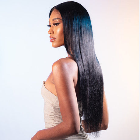 GLOSSY Straight Remy Hair: Natural Black & Natural | Lengths 10-26"