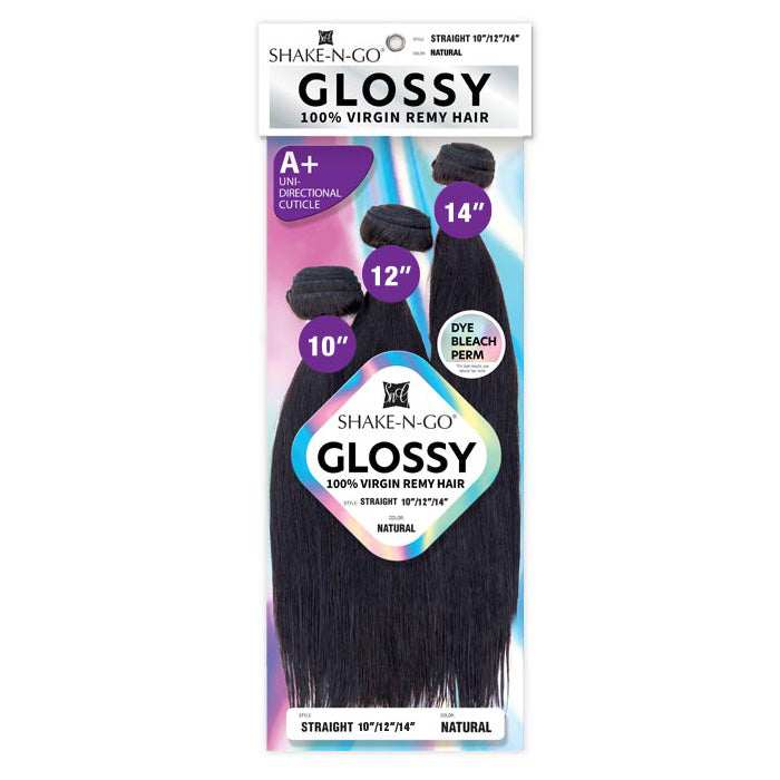 GLOSSY Straight Remy Hair: Natural Black & Natural | Lengths 10-26"