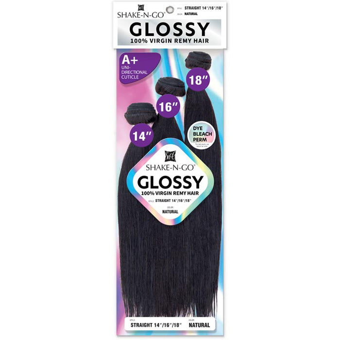 GLOSSY Straight Remy Hair: Natural Black & Natural | Lengths 10-26"