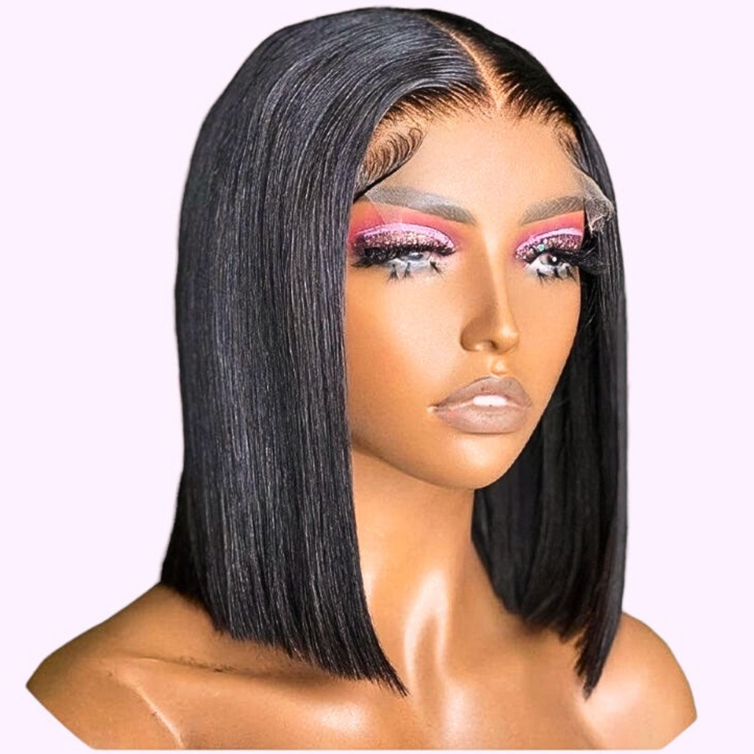 Vera Dolls 100% Human Hair Bob Silky Straight 5x5 Invisible HD Lace Wig