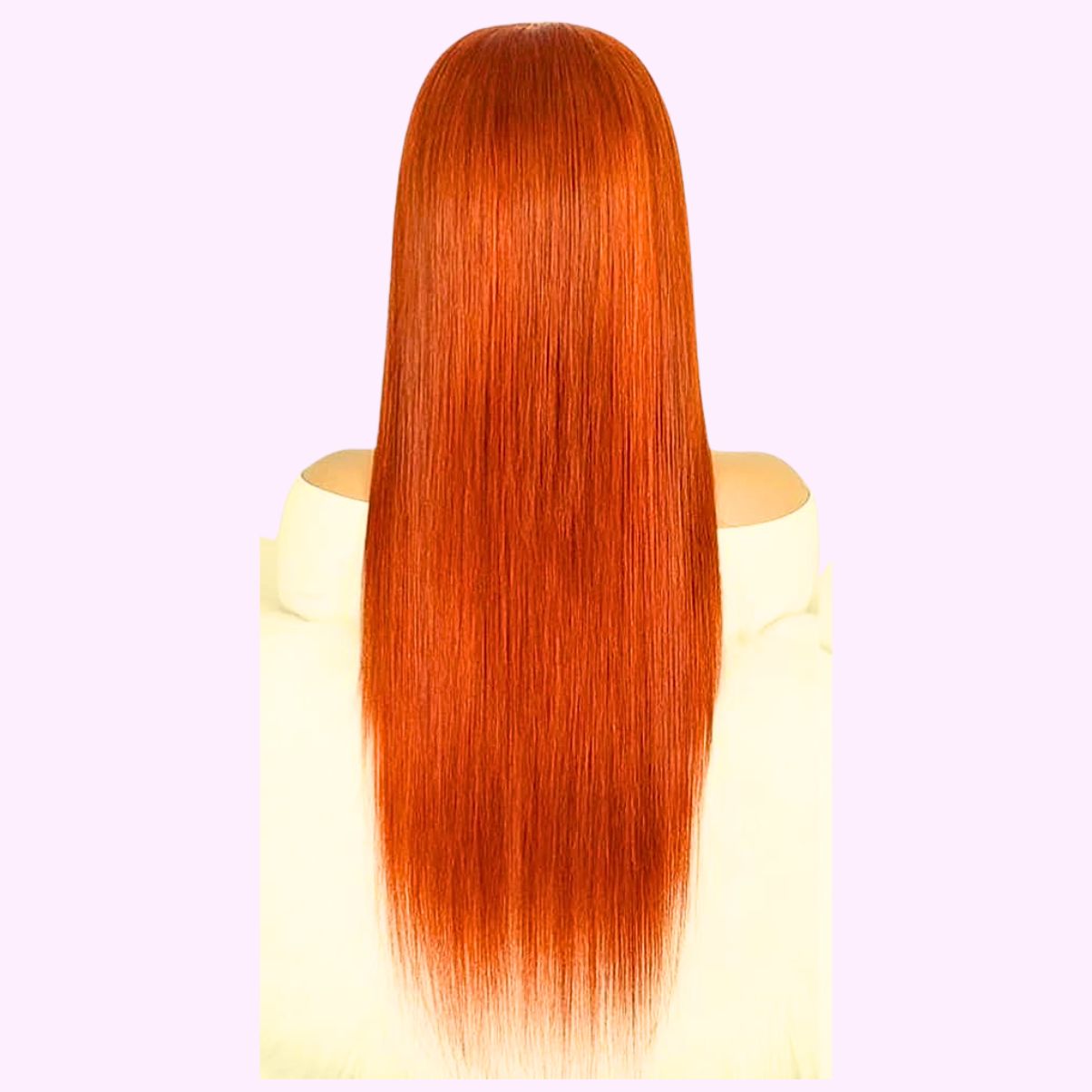 12A Grade 13x4 Ginger Orange Straight Lace Wig | 100% Human Hair Lace Frontal Wig | Star Dust Collection