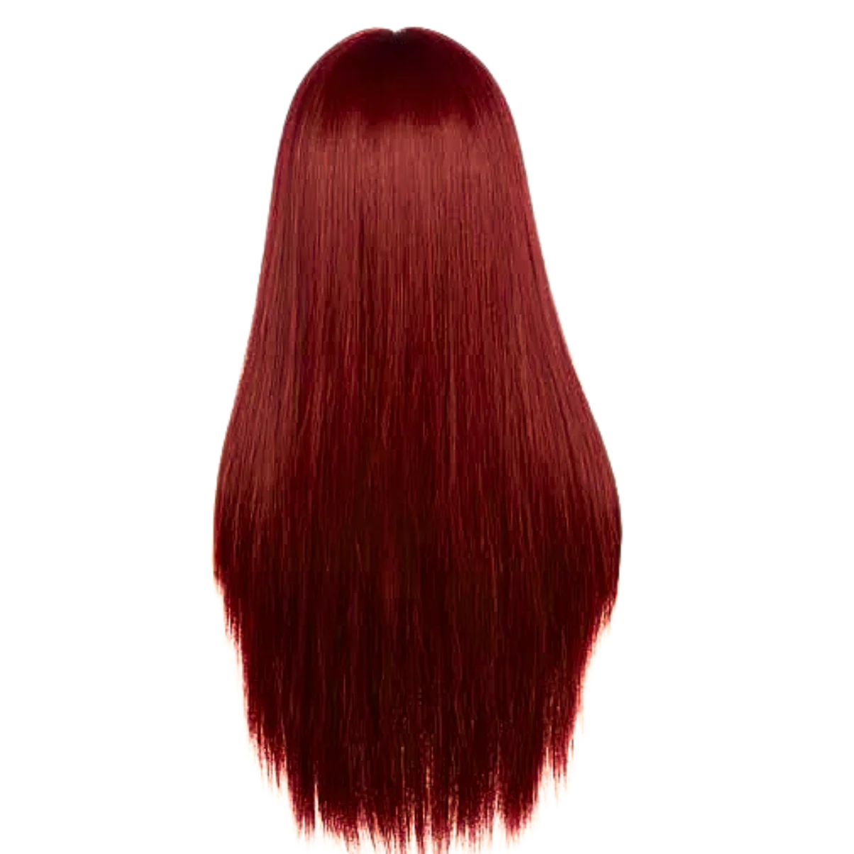 Straight 15A Transparent 13x4 Full Frontal 180 Density Dark Red Brown