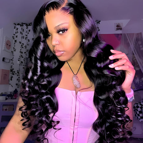 Loose Deep Wave 13x4 Frontal Wig | Undetectable HD Lace